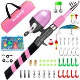 PLUSINNO Kids fishing pole telescopic rod—easy to extend for portable outdoor adventures.