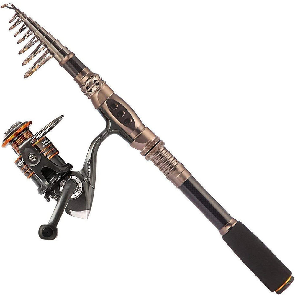 PLUSINNO spin-spinning-rod close-up highlighting durable carbon-fiber construction for versatile angling