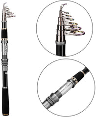 PLUSINNO telescopic rod aluminum oxide guides ensure smooth performance in saltwater adventures.