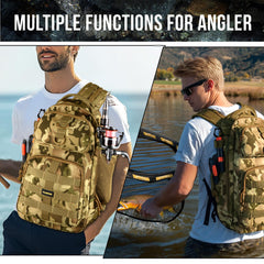 PLUSINNO waterproof-backpack-rod-holder demonstrates versatile storage for all-day trips