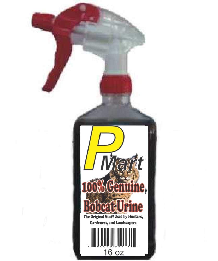 Pmart Bobcat Urine Scent Spray 16oz for wildlife deterrence around yards.