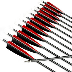 PMZ Archery 31-inch mixed-carbon arrow 6pc with stickers supports tuned field practice.