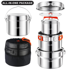 Pobowlgarls camping cookware kettle for hot beverages at camp