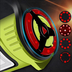 Pocketman searchlight with built-in USB charging for emergency power on the go.