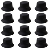 PODALOA 12pcs bucket hats pack front view shows versatile sun protection for outdoor days