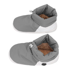 POENVFPO heated slippers with non-slip sole for stable steps on slick surfaces