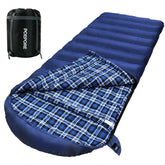 POEPORE 0-degree XXL sleeping bag exterior shows roomy cold-weather camping space