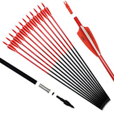 Pointdo 30in carbon arrow with fluorescent shaft aids dusk visibility for quick target tracking.