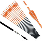 Pointdo 30-inch carbon arrow with fluorescent shaft improves target spotting during practice.
