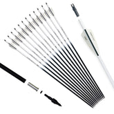 Pointdo 30inch carbon arrow with fluorescent shaft for easy field visibility