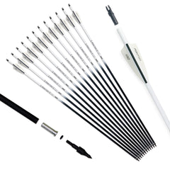 Pointdo 30inch carbon arrow with fluorescent shaft for easy field visibility