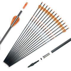 Pointdo XERO carbon arrow 30in shaft orange white ideal for target practice accuracy