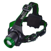 Police Security Blackout-R headlamp front view for hands-free outdoor tasks