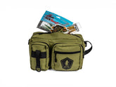 Front view of Catch Co Pond Prowler Sling Pack in green