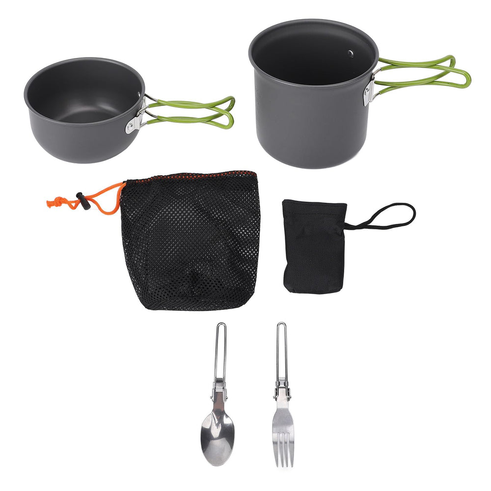 Pongnas camp cooking set pot, durable aluminum for outdoor meals.