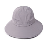Ponyflo Sun Hat Grey front view provides shade during hikes and outdoor adventures.
