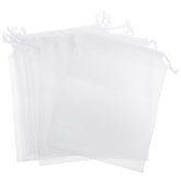 Front view of POPETPOP 10-piece mesh bait bags for crab traps