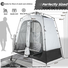 Porayhut two-room layout with separate dry and wet zones for easy bathing.