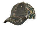 Port Authority pigment print camouflage cap front panels for rugged outdoor style