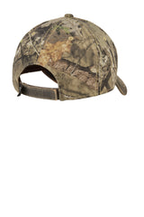Port Authority camouflage cap visor highlighting vintage texture for everyday wear