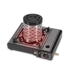 Portable Camping Mini Stove Heater Cover front view for compact outdoor warmth