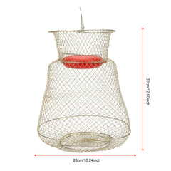 33 cm diameter floating fish basket in water