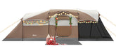 Portal 8-person tent interior with standup height for easy movement and comfort