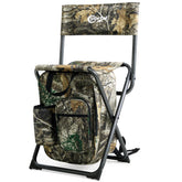 Portal backpack cooler chair folded-compact demonstrates easy transport for trips.