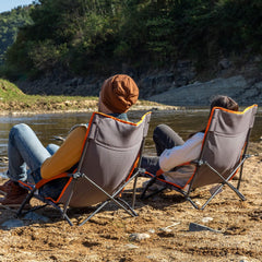 Portal Beach Chairs 2-Pack unfolded with a roomy 23-inch seat