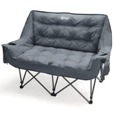 Portal double camping chair assembled shows roomy two-seat layout for outdoor lounging