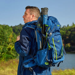Portal folding camping stool, folded compact, fits easily in your pack for spontaneous stops.