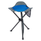 Portal folding camping stool with side pockets for quick access to essentials during hikes.