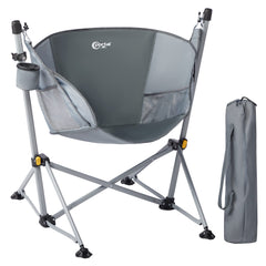Portal hammock chair setup shows quick assembly for instant outdoor relaxation.