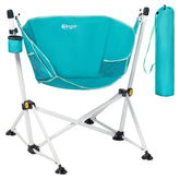 Portal hammock chair unfolded setup demonstrates quick outdoor seating