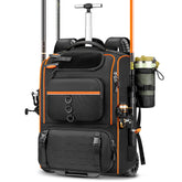 POSO Fishing Backpack with Wheels - exterior full view
