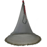 POUI COME DREAM 6ft radius cast net opened for quick bait hauls