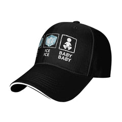 Povmekd Ice Ice Baby Hat side view shows adjustable strap for a personalized fit.