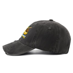 Povmekd Let's Go Bananas hat other side view highlighting versatile unisex style