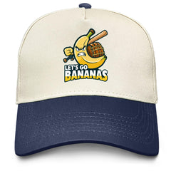 Povmekd Let's Go Bananas hat front view for everyday style