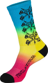 Powell Peralta Vato Rats cotton socks Colby Fade pack shot highlighting dip-dyed color and everyday wear