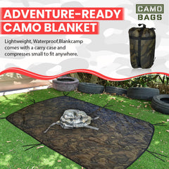 Powell Tool Bags camo woobie ultralight fabric for easy backpacking.