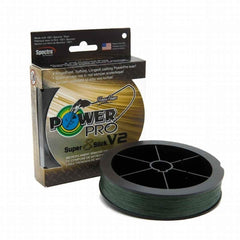 POWER PRO SSV2 moss green line with 80 lb strength and 1500 yd length for precise casting