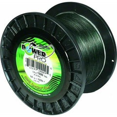 POWER PRO hi-vis yellow close-up of spool enhances tracking of line movement.