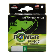 Power Pro Spectra 65 lb green close-up shows durable braid for big game.