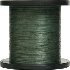 POWER PRO Spectra braided line green color for sensitive hook setting and abrasion resistance.