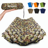 POWERLIX camping pad hexagon-design image showing pressure-point support.