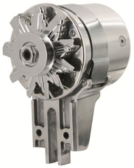 Powermaster PowerGEN Polish Shorty alternator with 5/8 in pulley for Ford 49-53, reliable charging for classics