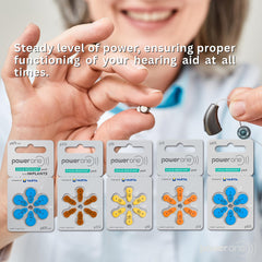 PowerOne Size 312 2-Pack in hand: ready-to-use power for daily wear.