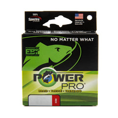 POWERPRO 30lb 150yd white braided line in packaging with ready-to-use features.