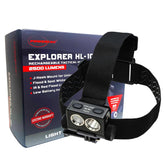 PowerTac HL-10 Explorer 2500-lumen beam with flood and spot for outdoor trails.